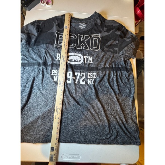 Ecko Unltd. Rawthentic Gray Camo Short Sleeve Graphic T-Shirt Men's 3XL - Picture 9 of 9